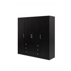 Skapis RETRO D4, melns